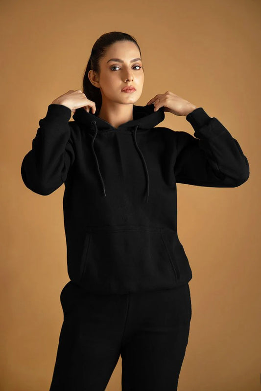 9T9 Black Tracksuit with warm hoodie and pant