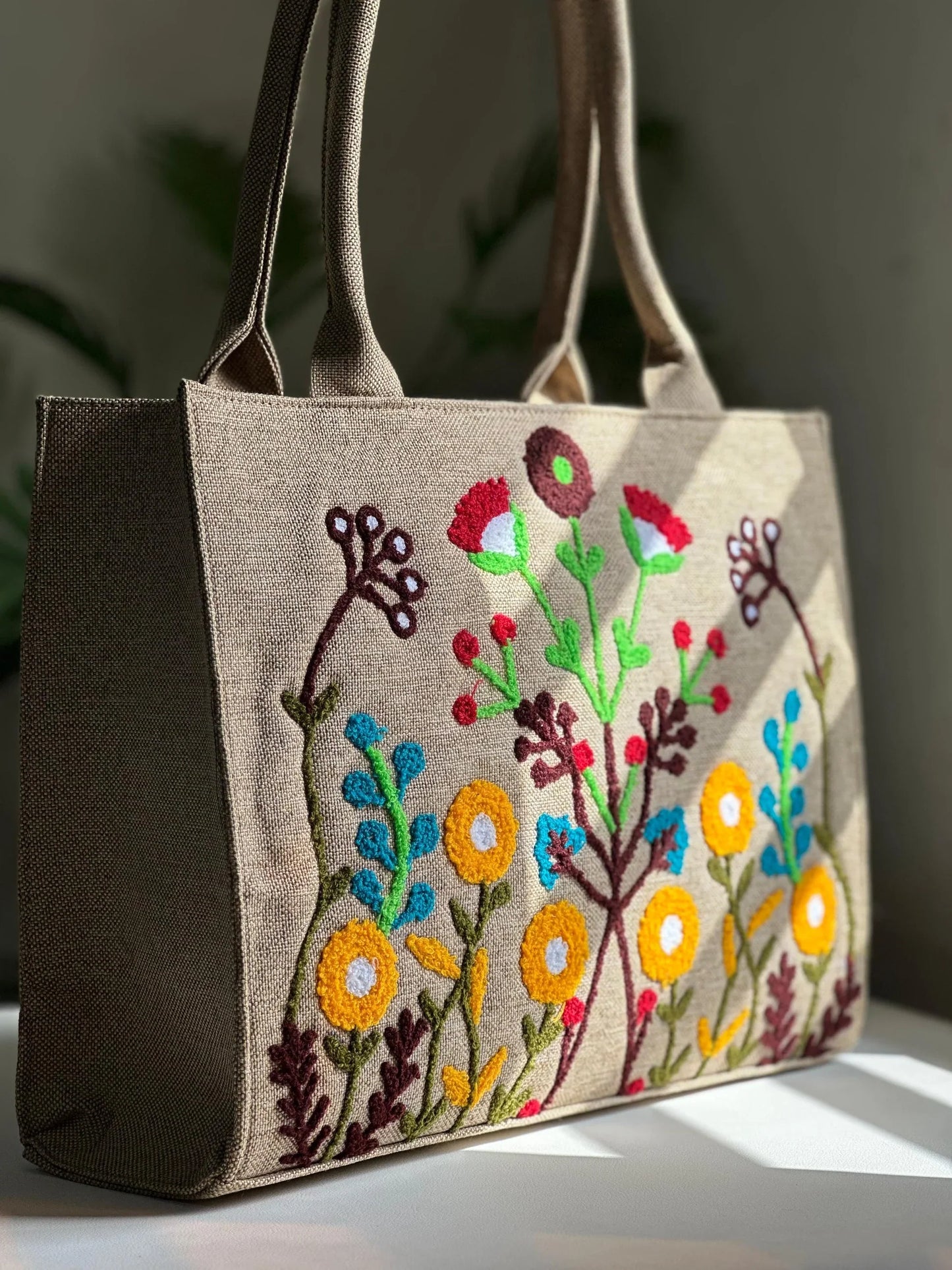 WOODY FLORA CANVAS BAG