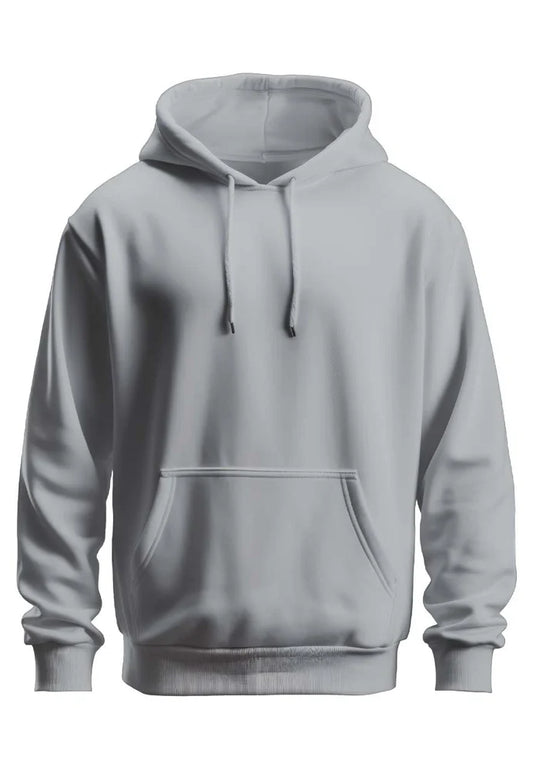 Steel Grey Plain Hoodie