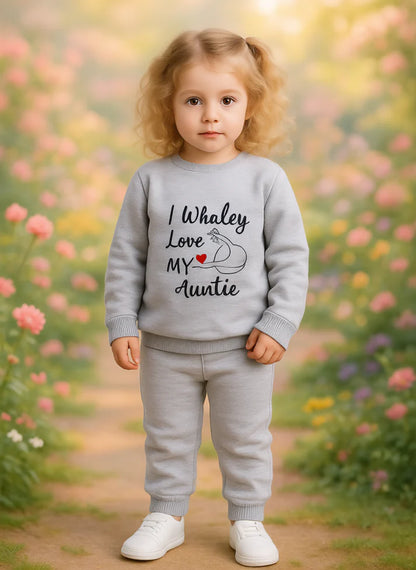 Grey I Whaley Printed Fleece Kids Wear (Each)