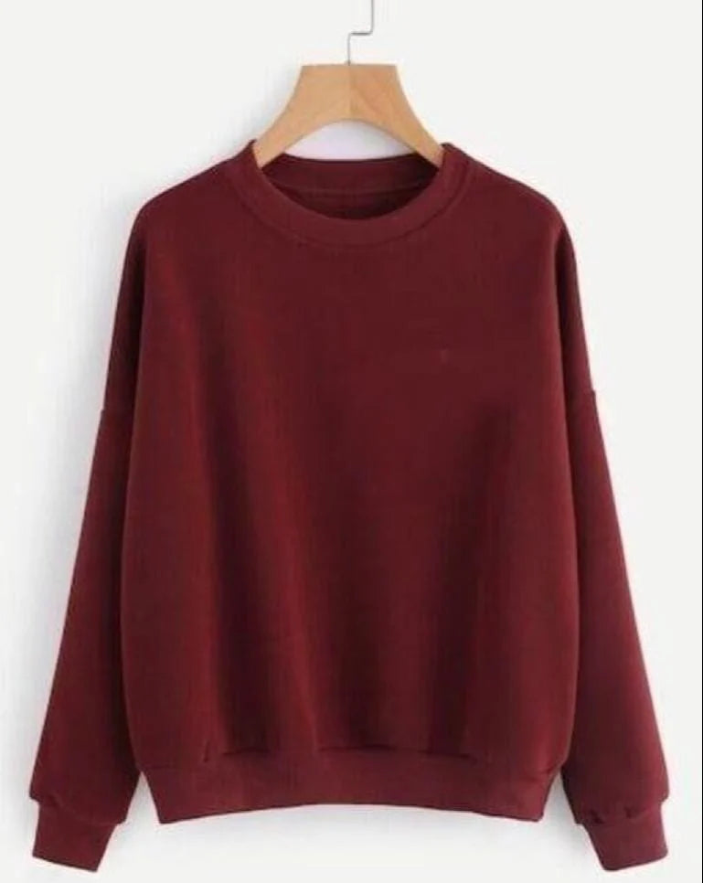 Maroon Basic Sweat Shirt