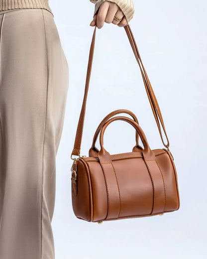 DUFFLE CROSSBODY BAG -MUSTARD