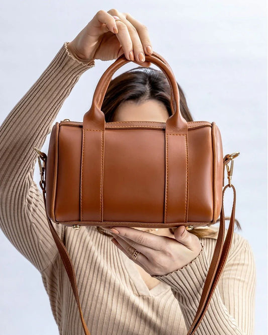 DUFFLE CROSSBODY BAG -MUSTARD