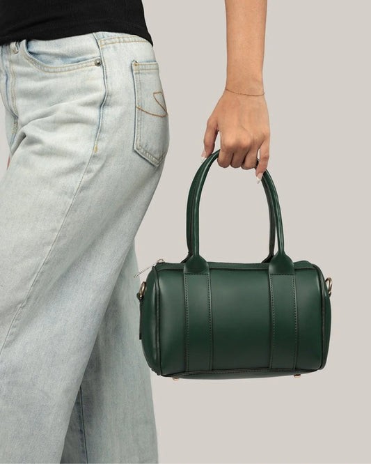 DUFFLE CROSSBODY BAG - GREEN