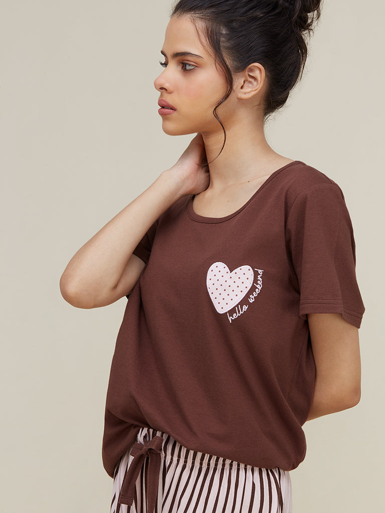 Hello Weekend Printed Pj set