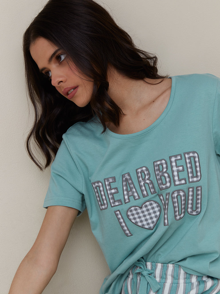 Dear Bed Printed Pj set