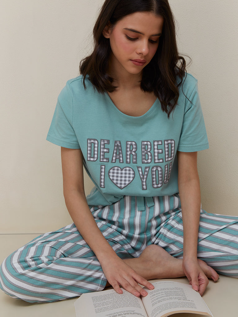 Dear Bed Printed Pj set