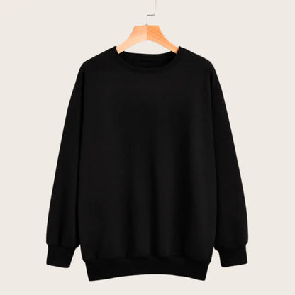 Black Basic Sweat Shirt